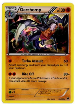 Pokemon Garchomp TCG Holo Rare Card Breakpoint 70/122 NM - Image 1