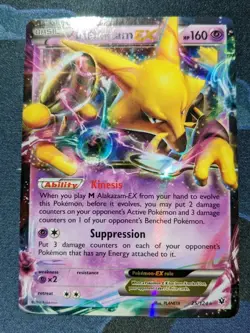 Alakazam EX 25/124 Pokemon Card XY Fates Collide Pokemon Trading Card Game NM - Image 1