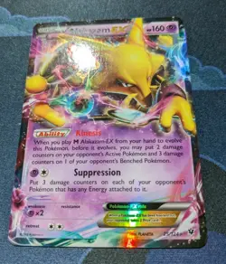 Alakazam EX 25/124 Pokemon Card XY Fates Collide Pokemon Trading Card Game NM - Image 2