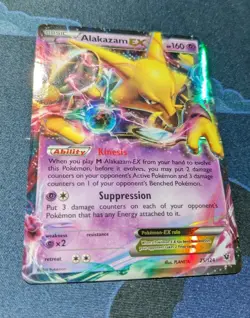 Alakazam EX 25/124 Pokemon Card XY Fates Collide Pokemon Trading Card Game NM - Image 3