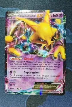 Alakazam EX 25/124 Pokemon Card XY Fates Collide Pokemon Trading Card Game NM - Image 4