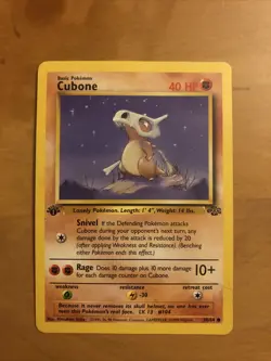 CUBONE - Jungle Set - 50/64 - Common - Pokemon Card - 1st Edition - Image 1