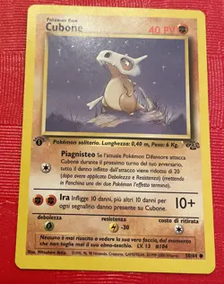 1st Edition CUBONE 50/64 - Pokemon Jungle Set - Excellent Condition - Image 1