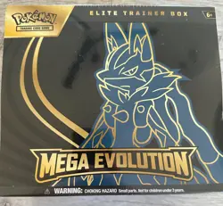 Pokemon MEGA Evolution Lucario - ETB - Elite Trainer Box NEW FACTORY SEALED BOX - Image 1