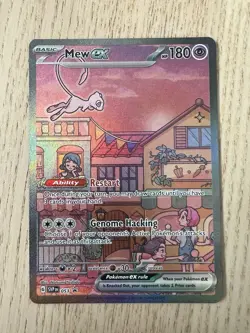 Mew ex SVP 053 Pokemon TCG Scarlet Violet 151 Black Star Promo Full Art Card NM - Image 1