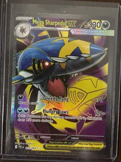 Pokemon TCG - Mega Sharpedo Ex 113/094 - Ultra Rare - Phantasmal Flames - Image 1