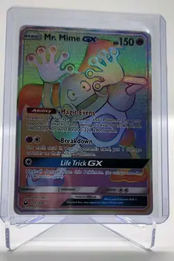 2018 Pokemon Mr. Mime Celestial Storm GX Secret Rare Holo #173/168 - Image 1