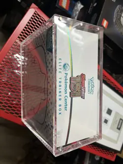 151 Pokemon Centre Elite Trainer Box Sealed In Acrylic Case - Image 5