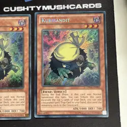 YUGIOH KURIBANDIT SECRET RARE DRLG-EN002 MIXED EDITIONS X3 - Image 3