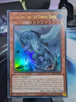 YuGiOh! Gameciel, The Sea Turtle Kaiju DUDE-EN037 Ultra Rare 1st Ed - Image 1