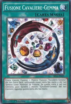 YU-GI-OH! SP15-IT039 Fusione Cavaliere Gemma Shatterfoil 1°ediz. Italiano Yugioh - Image 1