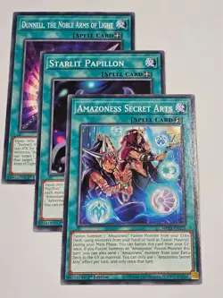 STARLIT PAPILLON+AMAZONESS SECRET ARTS+DUNNEL THE NOBLE ARMS OF●YUGIOH●MP23●105 - Image 1