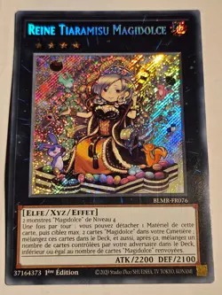 Madolche Queen Tiaramisu●YUGIOH●BLMR●2023●FRENCH●SECRET RARE●1st ED●NM●BR112 - Image 1