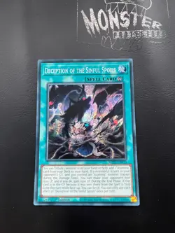 YUGIOH DECEPTION OF THE SINFUL SPOILS PRISMATIC SECRET RARE MP25-EN113 1ST ED - Image 1