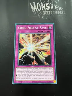 YUGIOH EXXOD FIRES OF RAGE PRISMATIC SECRET RARE MP25-EN094 1ST EDITION - Image 1