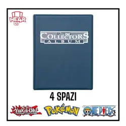 album raccoglitore per carte pokemon yu gi oh one piece Ultra Pro blu 4 tasche - Image 1