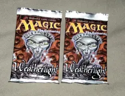 (2) MTG: WEATHERLIGHT Sealed Booster Packs (15 Cards Each) Magic the Gathering - Image 1
