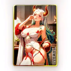 Waifu Anime Cards TCG | One Piece - Yamato [ METAL CARD ] Sexy Anime Hentai Girl - Image 2