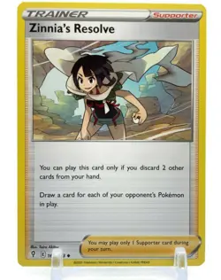 Pokemon EVOLVING SKIES 164/203 Zinnia's Resolve 4X TRAINER 4 Card TCG Playset X4 - Image 2