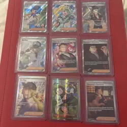 Lot of 9 Pokemon Full Art Trainer Cards Near Mint SIR, UR - Image 1