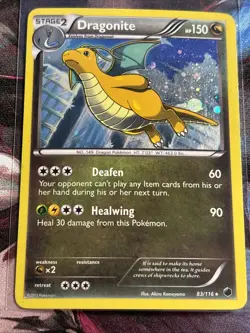 Dragonite 83/116 Plasma Freeze Cosmos Holo Rare Holo Pokemon Card LP - Image 1