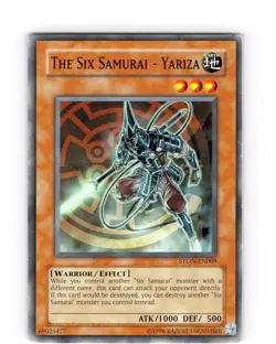 Yu-Gi-Oh The Six Samurai - Yariza STON-EN009 Unlimited Common Card Played LP - Image 1