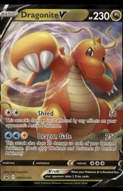 SWSH: Sword & Shield Promo Cards #SWSH154 Dragonite V - Image 1