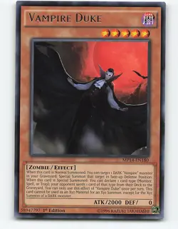 Vampire Duke #MP14-EN180 Rare 1st edition Yugioh Card - Image 1