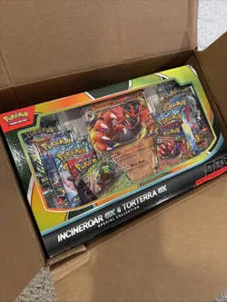 Pokemon Trading Cards Incineroar ex Torterra ex Special Collection Box LOT OF 5 - Image 1