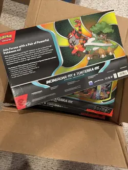 Pokemon Trading Cards Incineroar ex Torterra ex Special Collection Box LOT OF 5 - Image 2