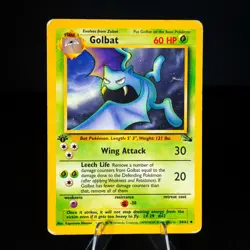 Pokemon TCG Golbat 1st Edition Fossil Uncommon Card 34/62 LP/MP - Image 1