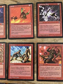 29 X Direct Damage Red Cards , Incl Fireball, Incinerate. (1of Each) MTG - Image 4