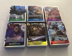 HUGE One Piece TCG x 245 Card SR Leader Lot! OP1-OP13 All Cards Shown NM English - Image 1