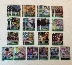 HUGE One Piece TCG x 245 Card SR Leader Lot! OP1-OP13 All Cards Shown NM English - Image 2