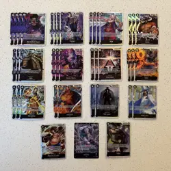 HUGE One Piece TCG x 245 Card SR Leader Lot! OP1-OP13 All Cards Shown NM English - Image 5