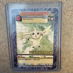 VINTAGE 2002 Non-Holo Terriermon ST-124 Digi Battle Digimon Card LP - Image 1