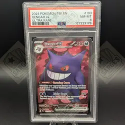 PSA 8 Gengar 193/162 Pokemon Temporal Forces Ultra Rare Graded Card - Image 1