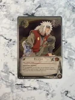 Jiraiya N-127 Curse Of The Sand Naruto Card Rare Super Rare Gold Bandai 1st Ed - Image 1