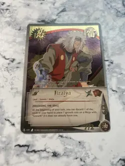 Jiraiya N-127 Curse Of The Sand Naruto Card Rare Super Rare Gold Bandai 1st Ed - Image 3