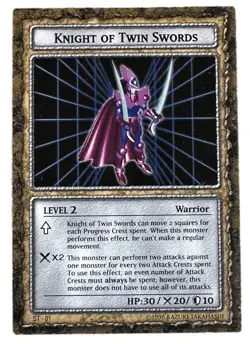 Yugioh Dungeon Dice Monsters Knight of Twin Swords ST-01 Figure and Card - Image 2