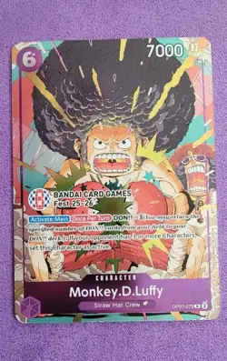 Monkey.D.Luffy (BANDAI Card Games Fest 25-26) OP07-073 One Piece Promotion Cards - Image 1