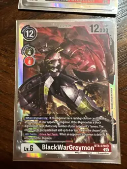 Digimon Card Game BlackWarGreymon BT8-070 SR - Image 1