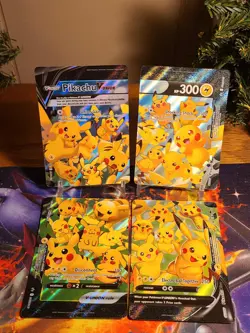 Pikachu V-Union [Set of 4] SWSH: Sword & Shield Promo Cards Holo - Image 1