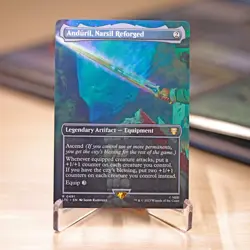 Anduril, Narsil Reforged Borderless #491 | LTC Lord Of The Rings Commander | MTG - Image 1