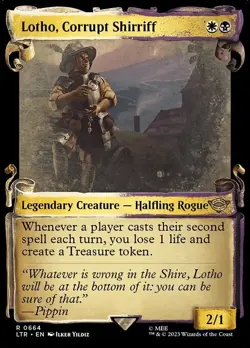 Lotho, Corrupt Shirriff Showcase Scroll FOIL #664 | LTR Lord Of The Rings | MTG - Image 1