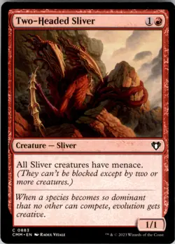 Commander Masters #883 Two-Headed Sliver - Image 1