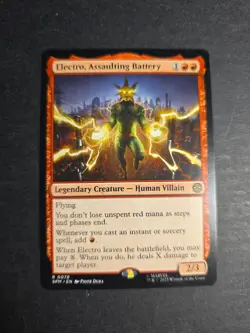 Magic The Gathering Electro, Assaulting Battery Marvel's Spider-Man Rare - Image 1
