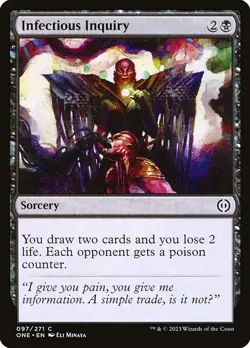 x4 Infectious Inquiry #97 | ONE Phyrexia: All Will Be One | MTG | Same Day Ship - Image 1