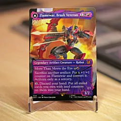 Flamewar, Brash Veteran M Regular #24 | BOT Transformers | MTG - Image 1