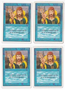 Counterspell x4 -Unlimited Edition -MTG HP -FREE SHIPPING! - Image 1